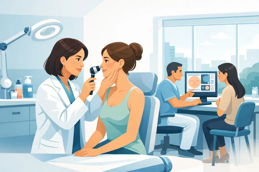 Consulta dermatológica rápida en Providencia