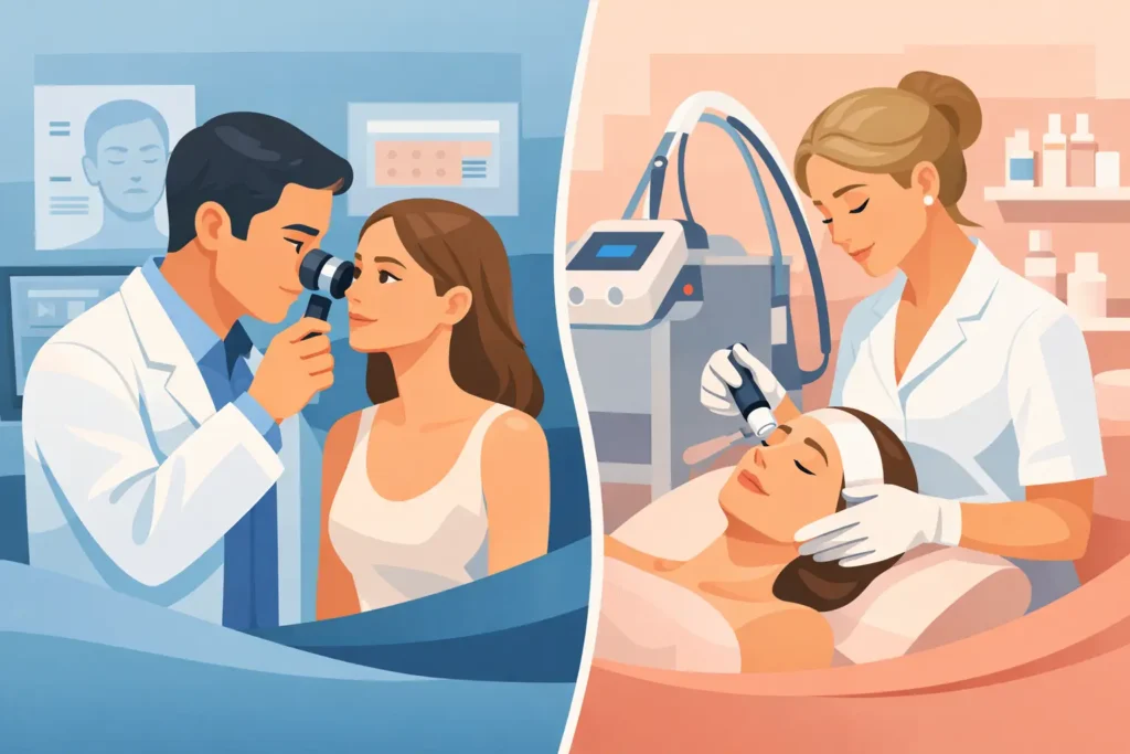 Dermatología clínica o estética: ¿cuál elegir?