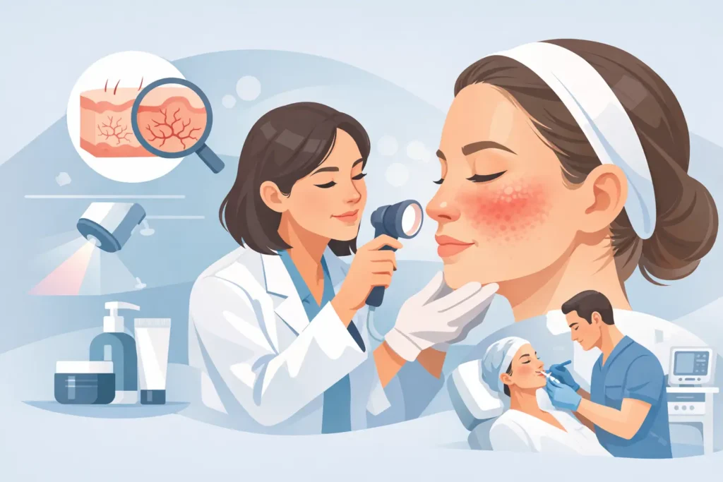 Mejores tratamientos para rosácea facial