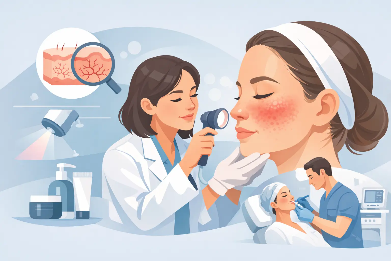 Mejores tratamientos para rosácea facial