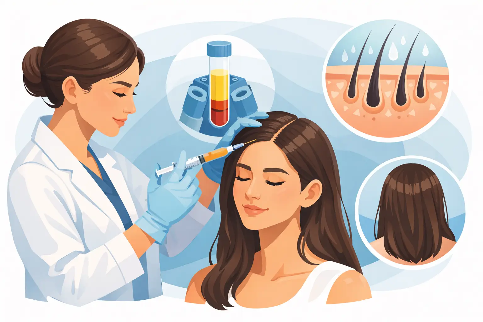 Plasma rico en plaquetas cabello: ¿funciona?