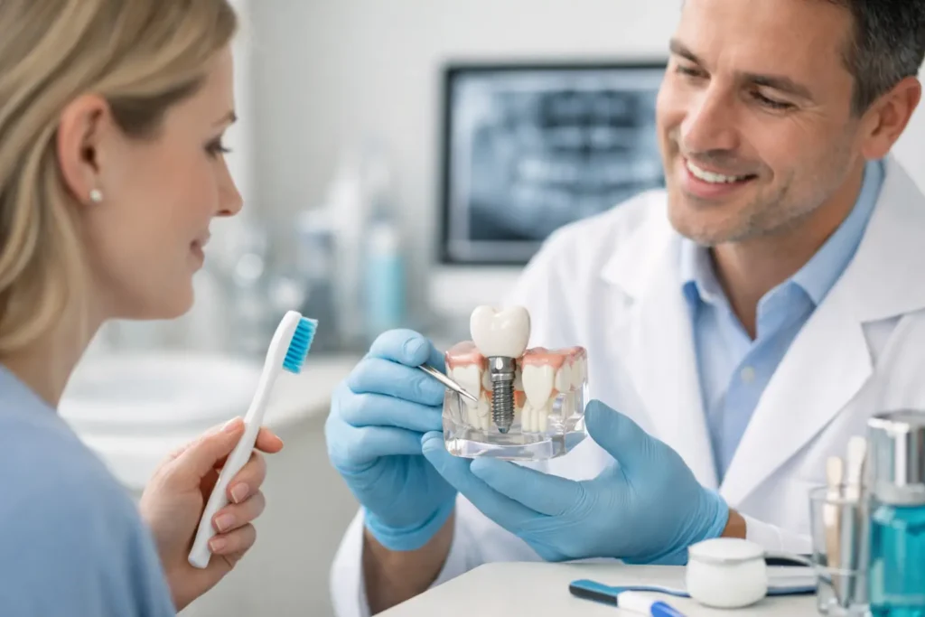 Cómo cuidar un implante dental: guía diaria