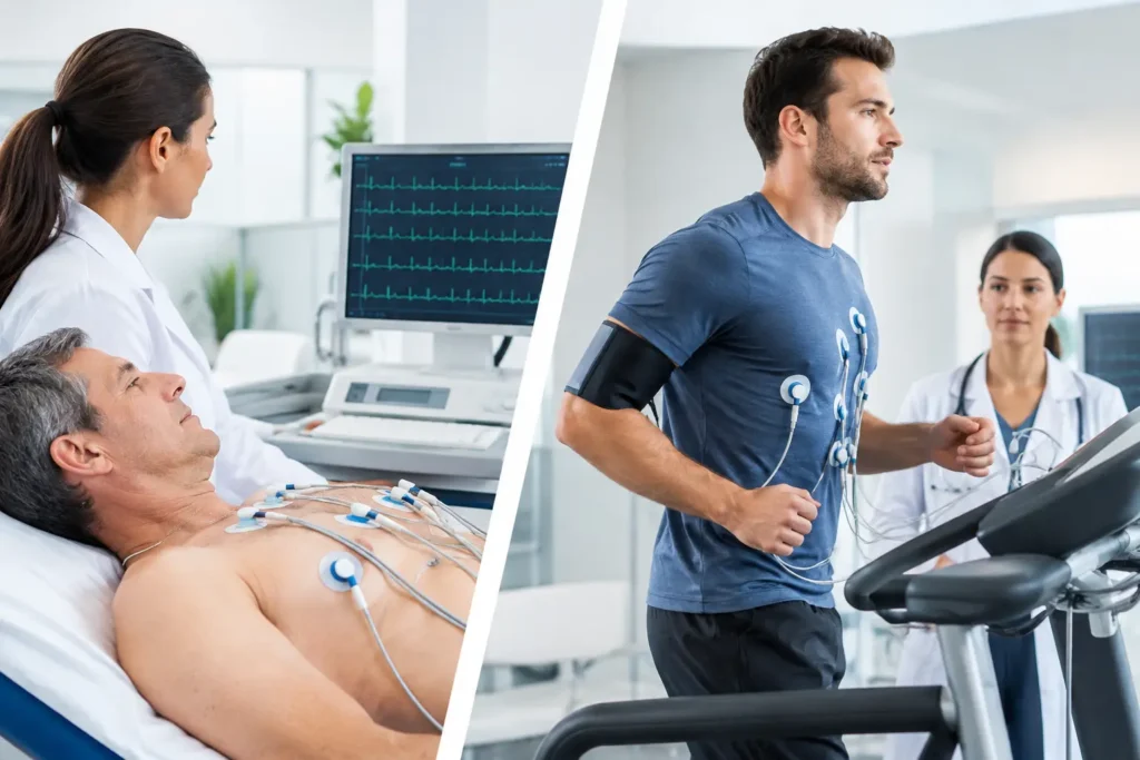 Electrocardiograma versus prueba de esfuerzo