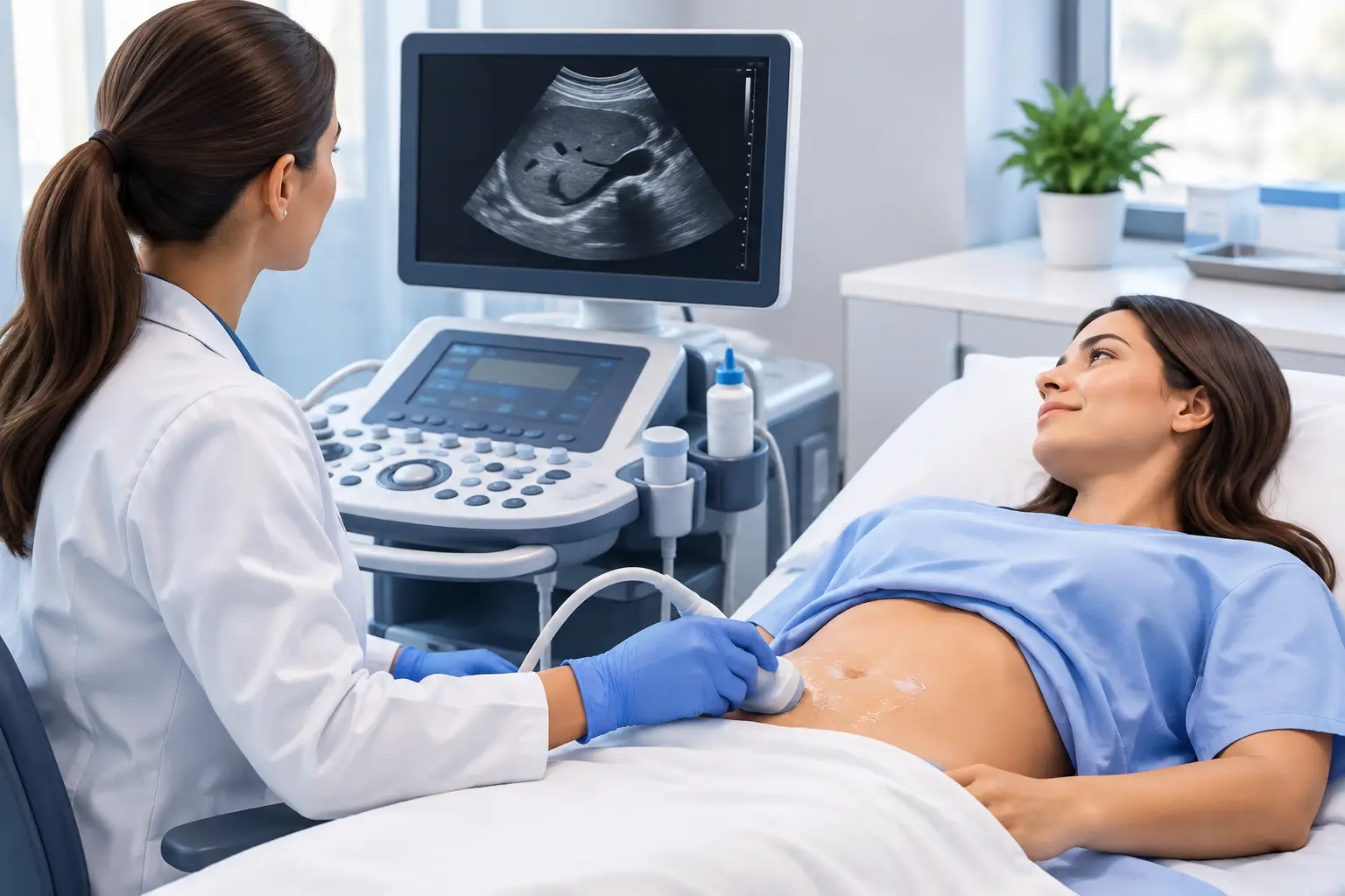 Guía para ecografía abdominal y preparación